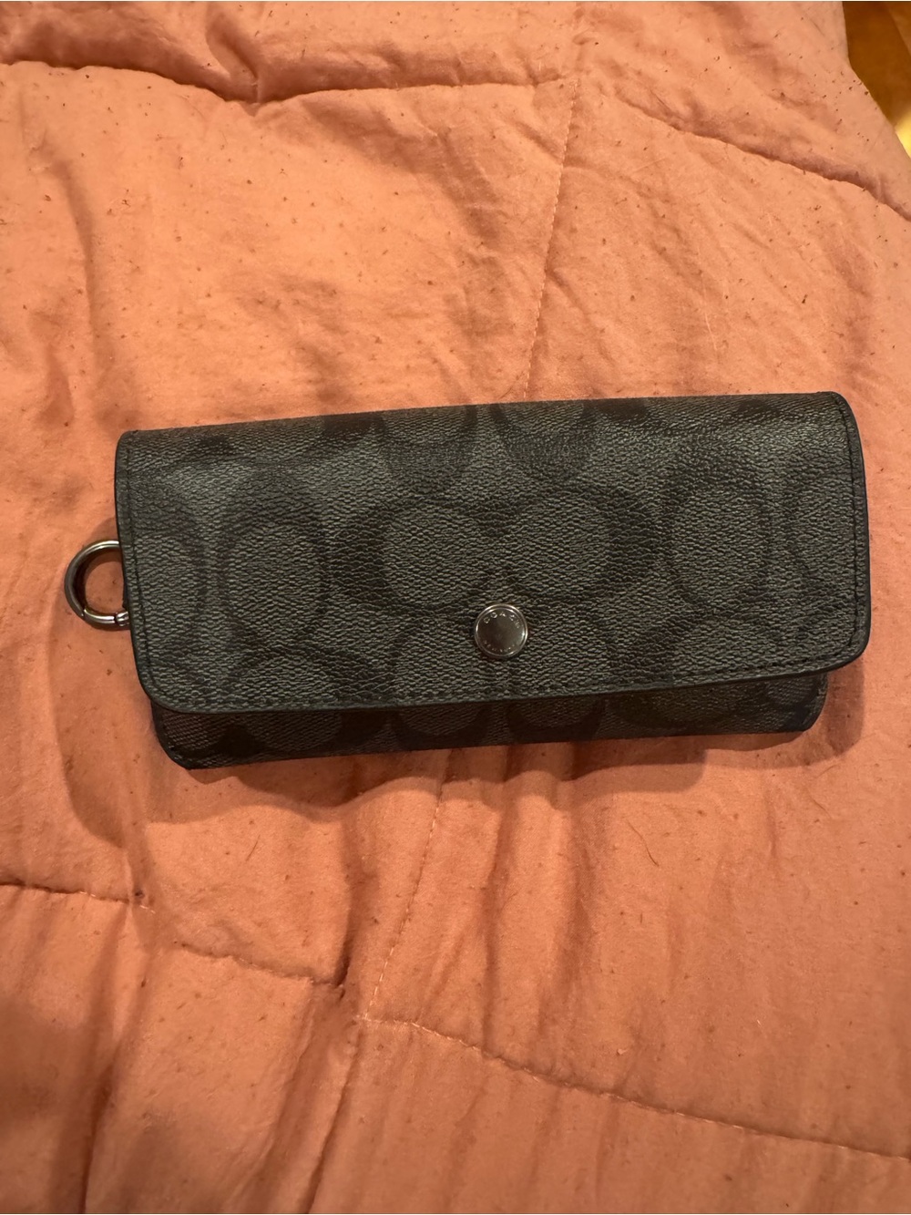 Coach Black Signature sunglasses case